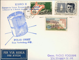 1967-U.S.A. Cartolina Per Via Aerea Con Bollo Speciale Polar Orbit - 3c. 1961-... Covers