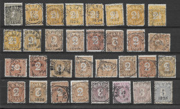 Ned. Ind., 43 Stempels Op Cijfer Uitgave (SN 3093) - Nederlands-Indië