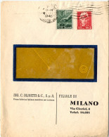 1946-lettera Con Finestrella Affrancata L.2 Imperiale Senza Fasci Emissione Di R - 1946-60: Marcophilia