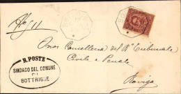 1893-piego Con Annullo Ottagonale Di Bottrighe Rovigo - Poststempel