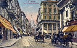 1930ca.-"Milano-corso Vittorio Emanuele-carrozze"non Viaggiata - Milano