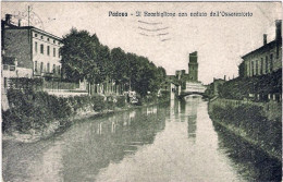 1923-"Padova-il Bacchiglione Con Veduta Dell'osservatorio" Affrancata 10c.Leoni - Padova (Padua)