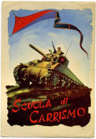 1940circa-"Scuola Di Carrismo" Con Impercettibile Taglietto Laterale - Heimat