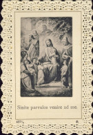 1906-sacerdote Ettore Facioli, Pavia 24 Giugno, Santino Merlettato In Memoria De - Devotion Images