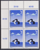 1985 , Mi 1805 ** (1) - 4 Er Block Postfrisch - 200 Jahre Stadt Bregenz - Unused Stamps