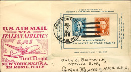 1950-U.S.A. Catalogo Pellegrini N.368 Euro 270 Aerogr.U.S.air Mail Via Italian A - Andere & Zonder Classificatie