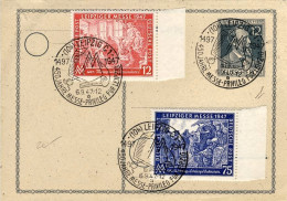 1947-Germania Zona Alleata Occupazione Sovietica Intero Postale 12p.con Affranca - Otros & Sin Clasificación