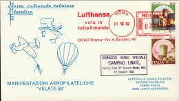 1982-affrancatura Meccanica Rossa "Lufthansa Vola In Tutto Il Mondo" Dispaccio A - Macchine Per Obliterare (EMA)