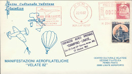 1982-affrancatura Meccanica Rossa "Air France Concorde" Dispaccio Aereo Ciampino - Franking Machines (EMA)