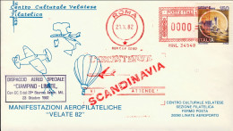 1982-manifestazione Aerofilateliche Velate '82 Con Affrancatura Meccanica Rossa  - Maschinenstempel (EMA)