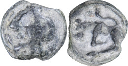 Gaule - Turons - Potin à La Tête Diabolique - 80-50 Av. JC - 20-179 - Keltische Münzen