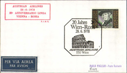 1978-Autriche Osterreich Austria Lettera Con Bollo Figurato Della AA Per Il 20 A - Autres & Non Classés