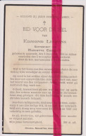 Devotie Doodsprentje Overlijden - Edmond Lippens Echtg Mariette Cocquyt - Assenede 1904 - 1948 - Décès