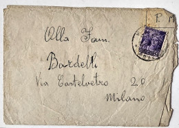 1944-posta Da Campo 82592 B Per Milano - Marcophilia