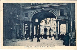 1925-"Genova,portici Di Piazza De Ferrari" Affrancata Due 20c.arancio Michetti - Genova (Genoa)