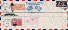 1937-U.S.A. Commemorativo Del Volo Anglo Americano "goodwill"da New York A Londr - 1c. 1918-1940 Covers