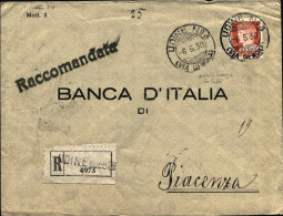 1930-lettera Raccomandata Affrancata L.1.75 Imperiale Con Annullo Di Udine N.3 V - Marcofilie