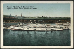 1920ca.-Canada "St.Lawrence River Streamer Quebec" - Zonder Classificatie