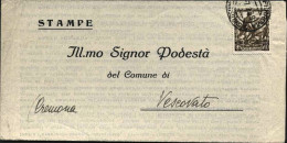 1939-piego A Stampa Affrancato 10c.bruno Proclamazione Dell'impero - Marcophilia