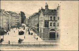1901-Svizzera "Geneve-Rue De La Correterie"affrancata 5c.verde Numerale - Andere & Zonder Classificatie