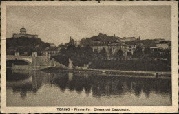 1930-cartolina Illustrata"Torino,fiume Po,Chiesa Dei Cappuccini"affrancata 20c.r - Sonstige & Ohne Zuordnung