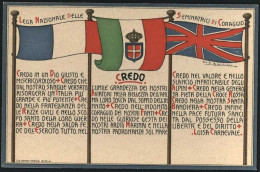 1930circa-"Lega Nazionale Delle Seminatrici Di Coraggio-il Credo Di Luisa Carnev - Patriotic