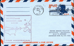 1967-U.S.A. I^volo Diretto Pan Am San Francisco Roma Via New York Del 1 Aprile - Andere & Zonder Classificatie