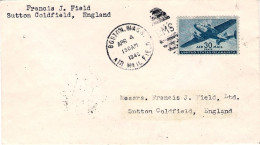 1946-U.S.A. I^volo Boston Roma Del 4 Aprile - Otros & Sin Clasificación
