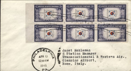 1946-U.S.A. Catalogo Pellegrini Euro 150, I^volo Philadelphia Roma Del 8 Aprile, - Autres & Non Classés