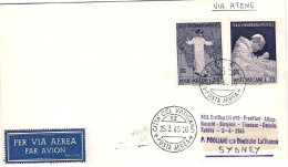 Vaticano-1965 I^volo LH 690 Via Atene Diretto A Sydney Del 6 Aprile - Airmail