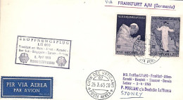 Vaticano-1965 I^volo LH 690 Via Francoforte Diretto A Sydney Del 6 Aprile - Airmail