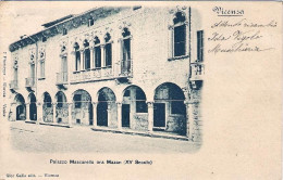 1900-cartolina Vicenza Palazzo Mascarello Ora Mazan Viaggiata - Vicenza