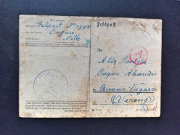 1943-Feldpostnummer 57970, Feldpost Manoscritto 57970, Per Vigasio Verona - Weltkrieg 1939-45