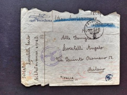 1944-Feldpost Manoscritto 41914 D, Per Milano - Oorlog 1939-45
