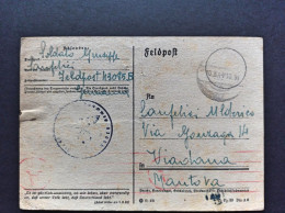 1944-Feldpost Manoscritto 43085 B, Per Viadana Mantova - Guerre 1939-45