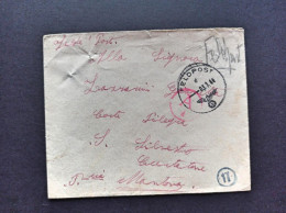 1943-Feldpostnummer 56019, Feldpost Manoscritto 56019, Per Montecchia Di Crosara - Guerre 1939-45
