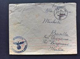 1944-Feldpost Manoscritto 46436, Per Urgnano Bergamo - Guerre 1939-45