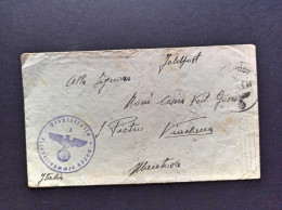 1944-Feldpostnummer 57390, Feldpost Manoscritto 57390 D, Per Viadana Mantova - Guerre 1939-45