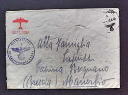 1944-Feldpostnummer 57390, Feldpost Manoscritto 57390 A, Per Manerbio Brescia - Guerre 1939-45
