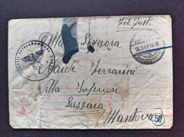 1944-Feldpostnummer 43085, Feldpost Manoscritto 43085, Per Suzzara Mantova - Guerre 1939-45