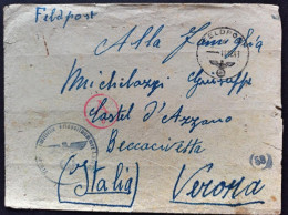 1943-Feldpostnummer L 37832, Feldpost Manoscritto L 37832, Per Beccacivetta Cast - Guerre 1939-45