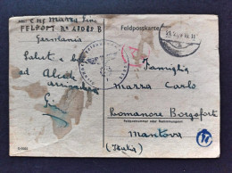 1944-Feldpostnummer 43085, Feldpost Manoscritto 43085B, Per Borgoforte Mantova - Guerre 1939-45