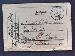 1944-Feldpost Manoscritto 32908, Per Isola Della Scala Verona - Guerre 1939-45