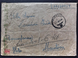 1944-Feldpost Manoscritto 57522D, Per Roncoferraro Mantova - Guerre 1939-45