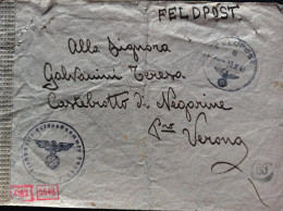 1943-Feldpostnummer 59692, Feldpost Manoscritto 46954C, Per Castelrotto Di Nagar - Guerre 1939-45