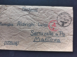 1944-Feldpost 56220, Feldpost Manoscritto 45830, Per Serravalle A Po - Guerre 1939-45