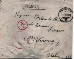 1943-Feldpostnummer 51169 Rosso Del 11.12 - Guerre 1939-45