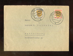 "FRANZOESISCHE ZONE-ALLG.AUSGABE" 1946, Mi. 8 Und Mi. 3 Auf Brief Mit Stegstempel "BUEHL", Schoner Brief (R2160) - General Issues