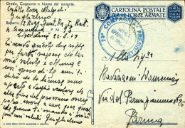 1942-cartolina Postale Per Le Forze Armate "per La Patria Si Rinunziaal Superflu - Poststempel