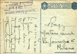 1942-cartolina Postale Per Le Forze Armate "per La Patria Si Rinunzia Al Superfl - Marcofilie